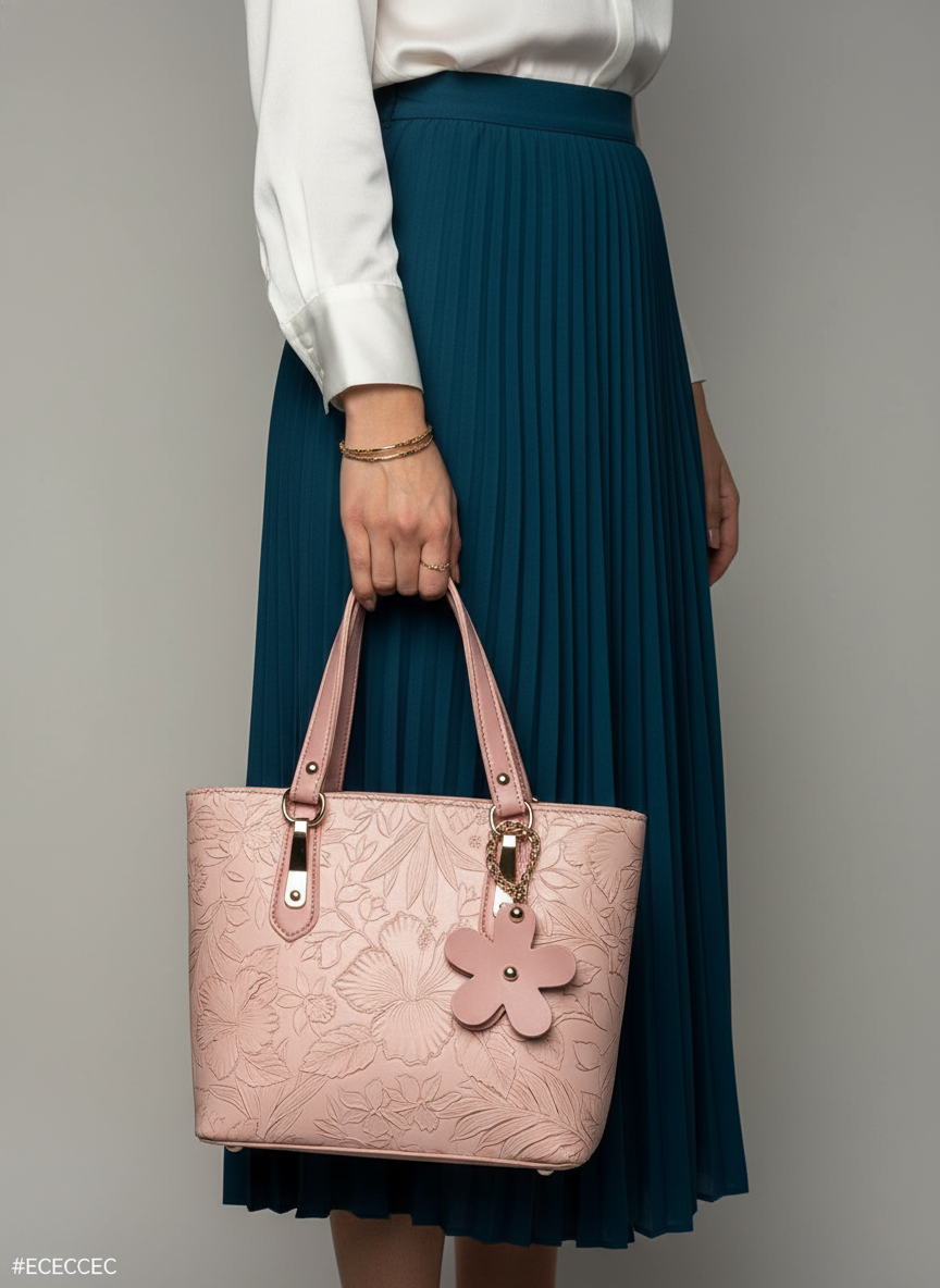 The Noir V-Quilt Tote