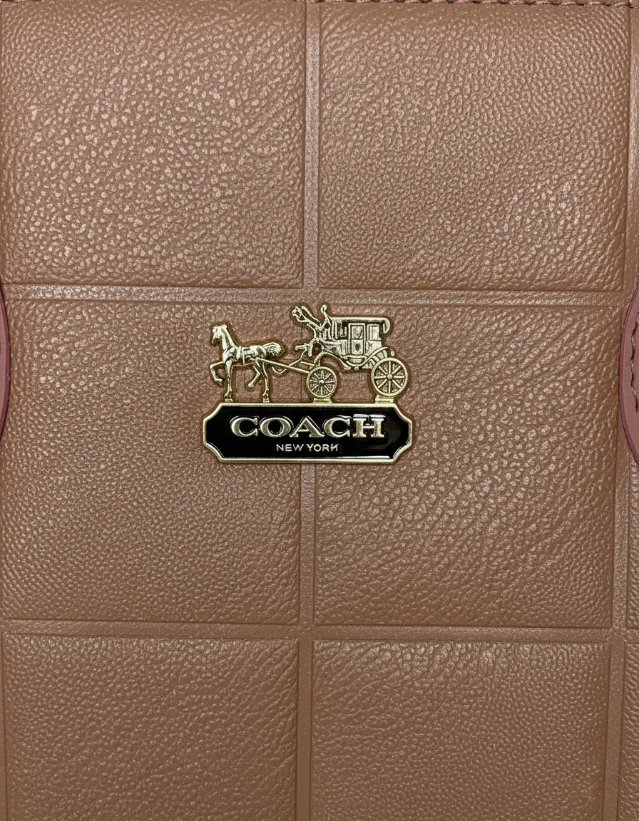 Blush Pink Structured Luxe Tote